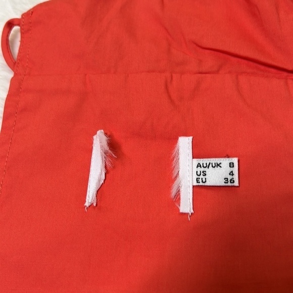 Princess Polly Crop Backless Halter Top Coral Size 4 - Picture 10 of 10